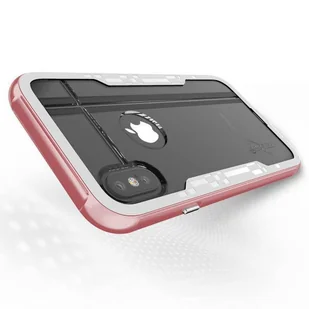 Zizo Shock Case Pancerne etui iPhone Xs / X z hartowanym szkłem na ekran (Rose Gold/White) - Etui i futerały do telefonów - miniaturka - grafika 6
