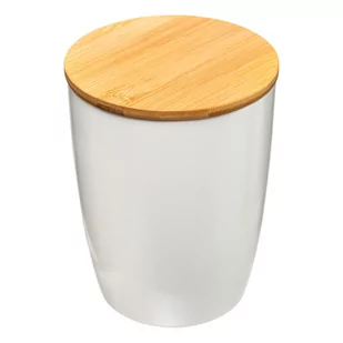 Pojemnik ceramiczny z pokrywką 1,5 L biały 179608 - Pojemniki kuchenne - miniaturka - grafika 1