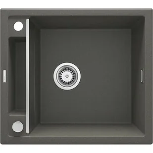 Deante Zlewozmywak granitowy magnetyczny 1-komorowy bez ociekacza - Magnetic antracyt 64x50 ZRM_T11A ZRM_T11A - Zlewozmywaki - miniaturka - grafika 1