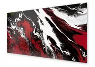 Dekoracje domu - Panel kuchenny HOMEPRINT Czerwony akcent 140x70 cm - miniaturka - grafika 1