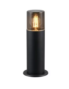 Hoosic H30 lampa stojąca ogrodowa 1xE27 czarna/przydymiona 524060132 - Lampy ogrodowe - miniaturka - grafika 1