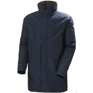 Helly Hansen Dubliner, długa ocieplana kurtka przeciwdeszczowa, męska, granatowa - Kurtki i kamizelki sportowe męskie - miniaturka - grafika 1