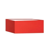 Oprawy, klosze i abażury - Klosz, abażur, kwadrat, 40x40x20 cm, czerwony - miniaturka - grafika 1