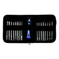 Wiertła - KS Tools Śrubokręt, rączka z wymiennymi końcówkami TOOLS 17 elementów (1592010) - miniaturka - grafika 1