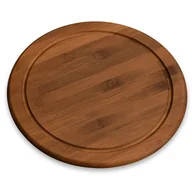 Deski do krojenia - Okrągła deska o serwowania, ciemny bambus, Ø 26 cm - miniaturka - grafika 1