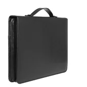 Teczki i aktówki - Elegancka czarna aktówka skórzana produkt polski A4 - miniaturka - grafika 1