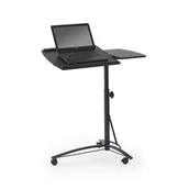 Biurka - Stolik Pod Laptopa Na Kółkach B-14 Halmar Czarny - miniaturka - grafika 1