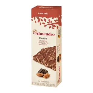 Turron - Crunchy Nugat Czekoladowy 100g - Batoniki - miniaturka - grafika 1