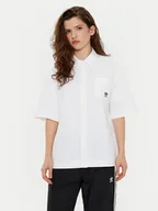 Koszule damskie - adidas Koszula Essentials Ripstop JD1504 Biały Loose Fit - miniaturka - grafika 1