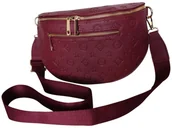 Nerki - Nerka Damska Na Ramię, Czerwona Torebka Damska, Saszetka Na Szerokim Pasku - miniaturka - grafika 1