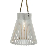 Lampy ogrodowe - Latarnia bambusowa solarna wisząca 26 cm - miniaturka - grafika 1
