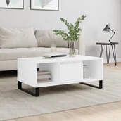 Ławy i stoliki kawowe - Stolik kawowy, biały 90x50x36,5 cm, materiał drewnopochodny Lumarko! - miniaturka - grafika 1