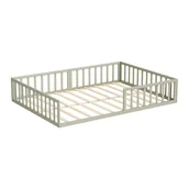 Łóżka dla dzieci i młodzieży - Vitalispa Łóżko dla dzieci Minno, Szary, 205 x 145 cm bez materaca - miniaturka - grafika 1