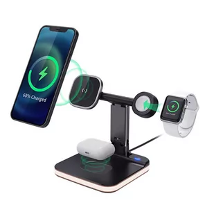Ładowarka indukcyjna do iPhone Apple Watch AirPods 3w1 J5 - Stacje dokujące do telefonów - miniaturka - grafika 1