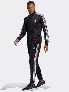 Dresy męskie - Adidas 3-Stripe Dres GK 9651 S Czarny/Biały (4062065121539_EU) - grafika 1