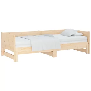 Lumarko Łóżko rozsuwane, lite drewno sosnowe, 2x(80x200) cm - Łóżka - miniaturka - grafika 4