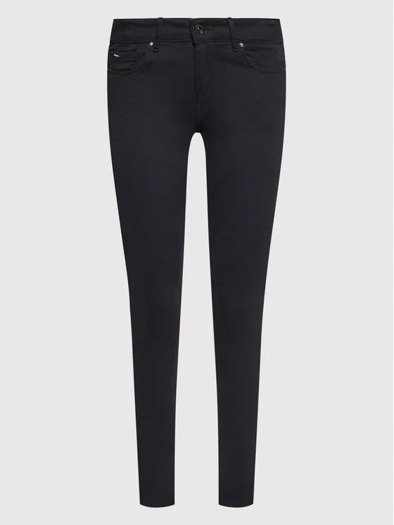 Spodnie damskie PEPE JEANS Soho PL211539 Skinny Fit, czarne, rozmiar 25/30