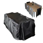 Pokrowce na meble ogrodowe - Pokrowiec ochronny na stół 220x100 cm + 6 do 8 rozkładanych krzeseł - miniaturka - grafika 1