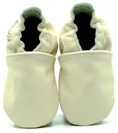 Buty dla dziewczynek - Gładkie krem ekoTuptusie kapcie dziecięce - miniaturka - grafika 1
