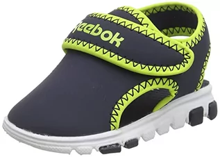 Buty dla chłopców - Reebok Dziecięcy chłopięcy Wave Glider III sandały sportowe, Vector granatowy/kwasowo-żółty/FTWR biały, 7,5 UK dziecko - grafika 1