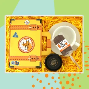 Zestaw prezentowy na wyjątkową okazję TRAVEL TeaBox. Zestaw 14 herbat różnego rodzaju i smaku 14x 5/8g z zaparzaczem i cukrem trzcinowym, klasyczna .. - Zaparzacze i kawiarki - miniaturka - grafika 1