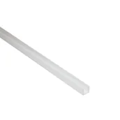 Inne materiały budowlane - Standers Ceownik pvc 1m 10x10x1 mm matowy biały - miniaturka - grafika 1