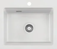 Zlewozmywaki - SystemCeram KARA 57 POLAR 13 (biały mat) (50020113) - miniaturka - grafika 1