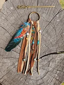 Ozdoby do włosów - Ozdoba na dredy lub długie włosy - miniaturka - grafika 1