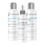 Zestawy kosmetyków damskich - Farmacia Verde Delpos - Zestaw 3 dermokosmetyków na wypadanie włosów. Szampon, płyn do skóry głowy, maska. - miniaturka - grafika 1