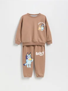 Reserved - Bawełniany komplet Bluey - mahoniowy - Bluzy i sweterki niemowlęce - miniaturka - grafika 1