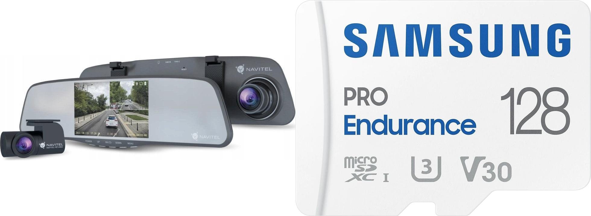 Navitel MR255 Night Vision + Karta Samsung PRO Endurance 2022 MicroSDXC 128 GB Class