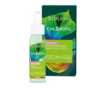 Soraya Chlorofil Nawilżające krople normalizujące 30ml - Serum do twarzy - miniaturka - grafika 1