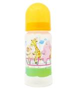 Butelki dla niemowląt - Poupy Poupy, Butelka do karmienia z szeroką szyjką, 0m+, Żółta, 300 ml - miniaturka - grafika 1