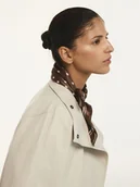 Czapki damskie - Reserved - Wzorzysta apaszka - brązowy - miniaturka - grafika 1