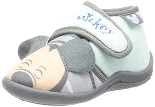 CERDÁ LIFE'S LITTLE MOMENTS, Domowe Sneakersy na rzepy zabawny kształt buta z myszką Miki z Wewnątrz 100% bawełny i antypoślizgowej podeszwy, zielona, 26 EU, zielony - Skarpetki dla dzieci - miniaturka - grafika 1