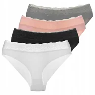 Majtki damskie - ﻿MORAJ Figi damskie KORONKOWE bawełniane 4-PAK - S - miniaturka - grafika 1