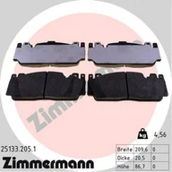 Klocki hamulcowe - Klocki hamulcowe - komplet ZIMMERMANN 25133.205.1 - miniaturka - grafika 1