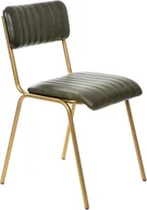 Krzesła - Krzesło do jadalni Krzesło do kuchni Krzesło do salonu Fotel Tapicerka ze skóry bawolej 46x52x78 LUMBAR HOMLA - miniaturka - grafika 1
