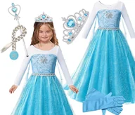 Sukienki - Elsa Sukienka + zestaw 4 dodatków - 98-102 - miniaturka - grafika 1