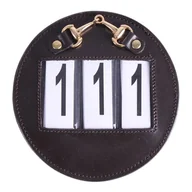 Koszulki jeździeckie - Numerki startowe QHP Ricki (2-pack) brązowe/złote - miniaturka - grafika 1