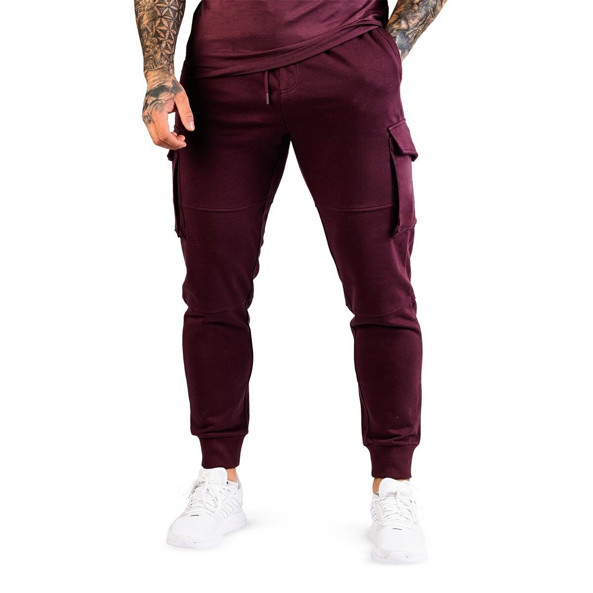 Męskie spodnie dresowe GymBeam Men‘s TRN Joggers Eggplant M
