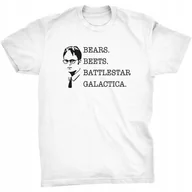 Koszulki męskie - Bears Beets Koszulka The Office Jim Vs Dwight - miniaturka - grafika 1