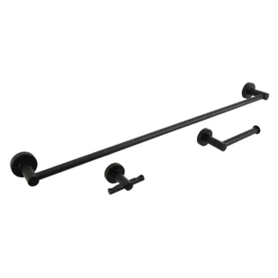 Zestaw łazienkowy Carbon 3-elementowy - Akcesoria łazienkowe - miniaturka - grafika 1