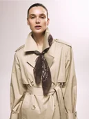 Czapki damskie - Reserved - Wzorzysta apaszka - brązowy - miniaturka - grafika 1