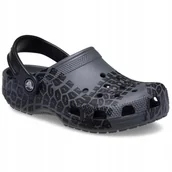 Buty dla dziewczynek - Crocs Dziecięce Buty Klapki Chodaki Classic Tire Print 211261 Clog 32-33 - miniaturka - grafika 1
