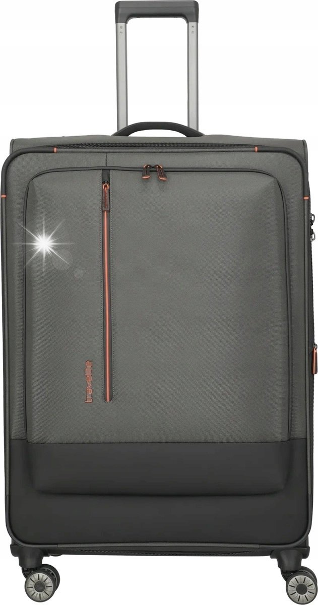 Walizka duża Travelite CrossLite 5.0 4K 81 cm Czarna