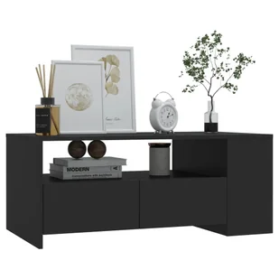 Lumarko Stolik kawowy, czarny, 102x55x42 cm, materiał drewnopochodny - Ławy i stoliki kawowe - miniaturka - grafika 7