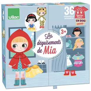 Vilac Ubieranka drewniana magnetyczna Mia gra od 3 lat - Puzzle - miniaturka - grafika 1