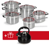 Zestawy garnków i patelni - Zestaw garnków 11 el. Klassiker Zwieger + Czajnik Stiga GRATIS - miniaturka - grafika 1