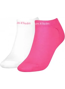 Calvin Klein Skarpetki Stopki 2 Pary White/Pink 701218774 004 37-41 - Skarpetki damskie Calvin Klein Skarpetki Stopki 2 Pary White/Pink 701218774 004 37-41 - Skarpetki damskie - miniaturka - grafika 1